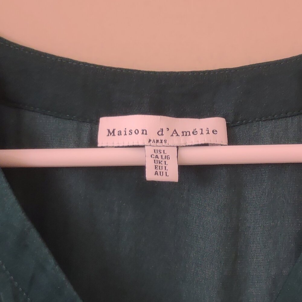 Maison d'Amelie Teal Top - Picture 3 of 3